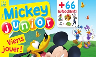 Abonnement Mickey Junior pas cher à 25€ (soit -58%)