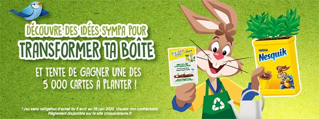 Tentez de remporter l’une des 5000 cartes à planter avec Nesquik