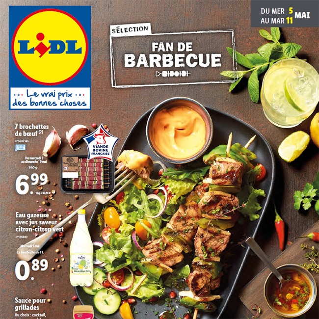 Catalogue Lidl "Fan de Barbecue" du 5 au 11 mai 2021