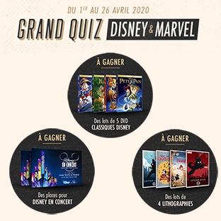 Jeu Kiabi : Quiz Disney & Marvel avec 110 cadeaux à gagner