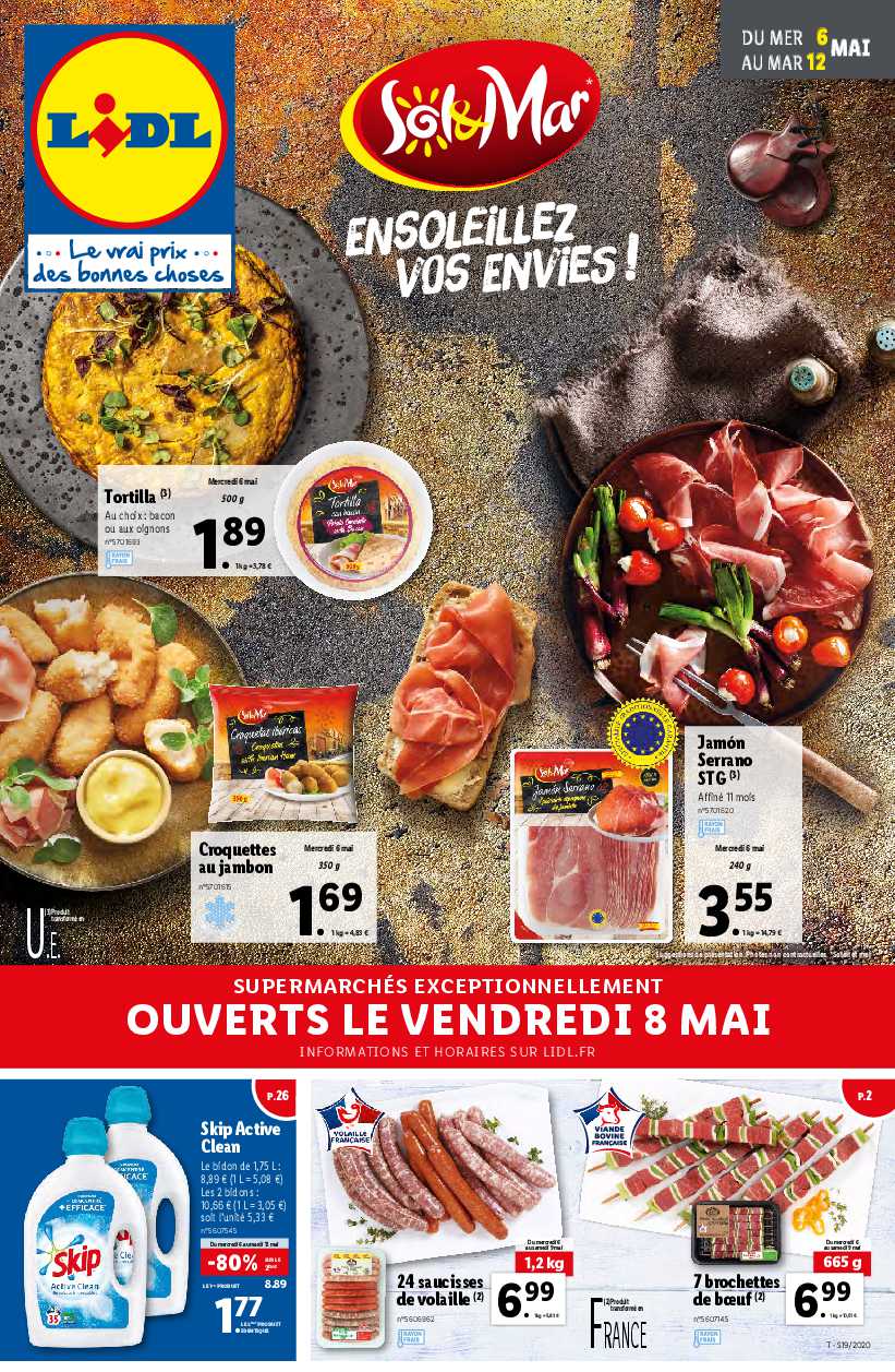 Catalogue Lidl Sol Mar Du Mardi 6 Au Mercredi 12 Mai 2020