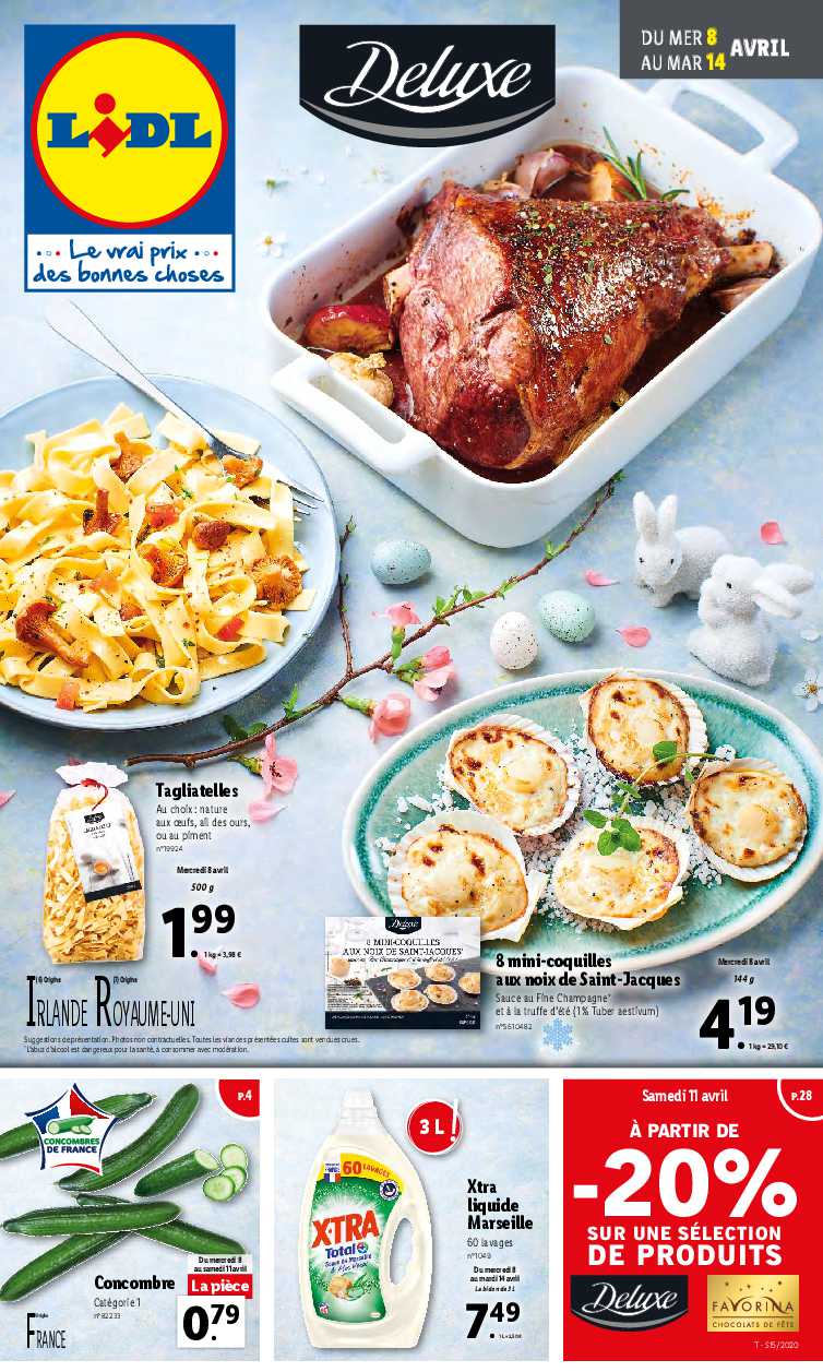 Catalogue Lidl Deluxe Du Mercredi 8 Au Mars 14 Avril 2020