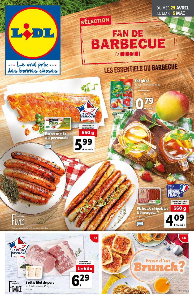 Catalogue Lidl Fan De Barbecue Du 29 Avril Au 5 Mai 2020