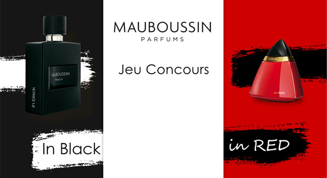 Remportez l’un des parfums In Black ou In Red de Mauboussin 