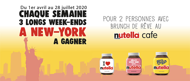 Tentez de gagner un séjour à New-York avec le code unique Nutella