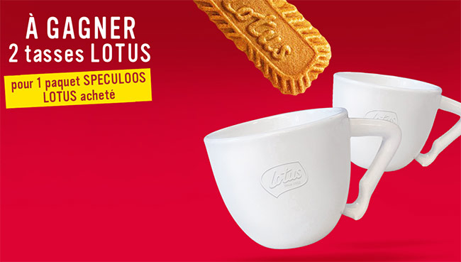 Tentez de gagner un lot de 2 tasses + biscuits Spéculoos