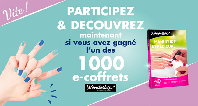 Tentez de gagner un e-coffret Wonderbox avec le jeu Mapa