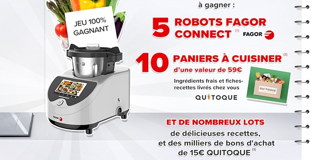 Fagor Connect et paniers Quitoques à gagner avec Carrefour