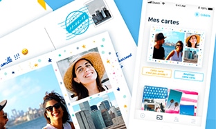 Fizzer : cartes postales personnalisables gratuites