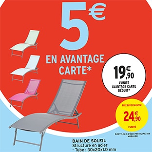 Bon plan Intermarché : Bain de soleil pas cher