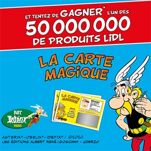 La Carte Magique Astérix de Lidl.fr : Jeu à code (ticket de caisse)