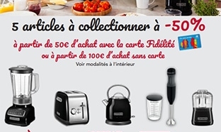 Carrefour : articles KitchenAid à -50% (offre collector sans vignette)
