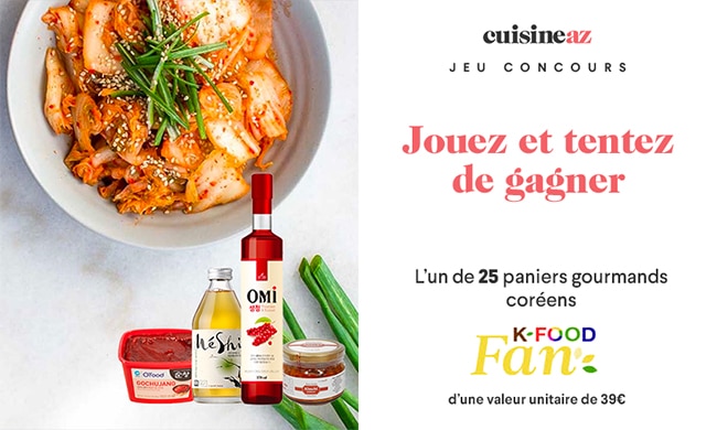 Tentez de gagner un panier gourmand K-Food Fan avec Cuisine AZ