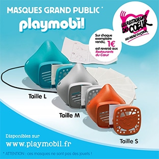 Masques réutilisable Playmobil à commander