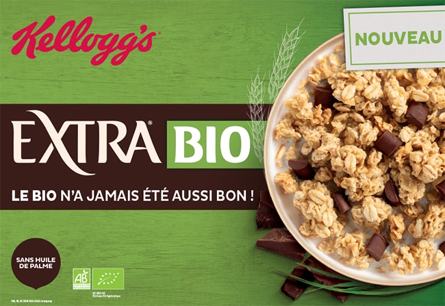 Testez gratuitement les nouvelles recettes Extra Bio de kellogg's avec Sampleo