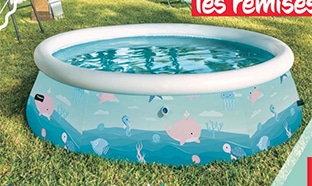 Gifi : Piscine autoportante design Bestway pas chère