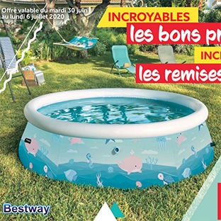 Gifi : Piscine autoportante design Bestway pas chère