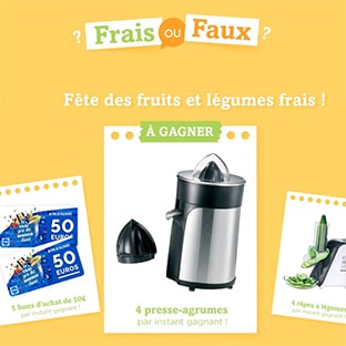 Jeu Frais ou Faux Lidl : cadeaux à gagner