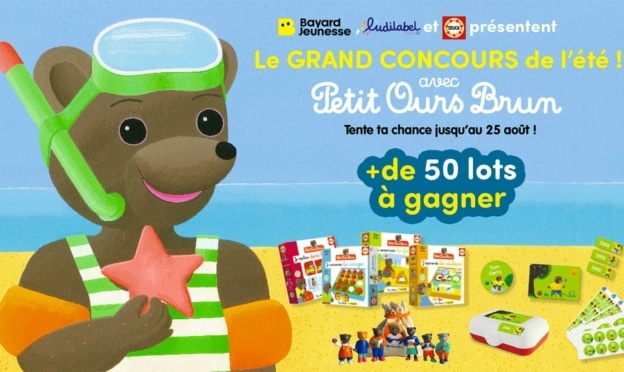 Jeu Bayard : Plus de 50 cadeaux Petit Ours Brun à gagner