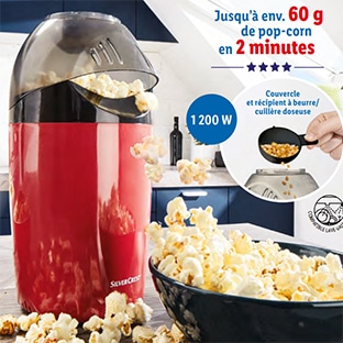 Bon plan Lidl : Machine à pop-corn SilverCrest pas chère