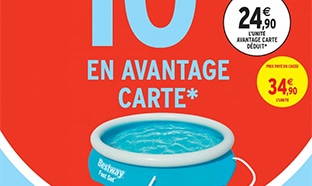 Intermarché : Piscine Bestway à 24,90€ (via remise fidélité)