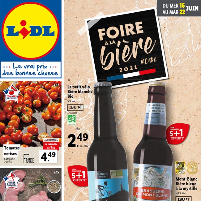 catalogue foire a la biere lidl du 16 au 22 juin 2021