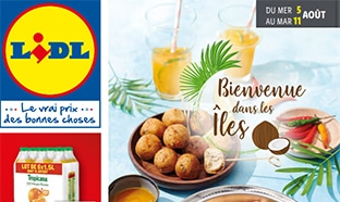 Catalogue Lidl « Bienvenue dans les îles » du 5 au 11 août 2020