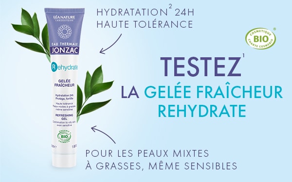 Tentez de tester gratuitement la Gelée Fraîcheur Rehydrate by Eau Thermale Jonzac