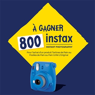 Jeu Brioche Pasquier : Appareil photo Instax Mini à gagner