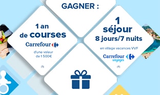 Jeu Parents : séjour et carets cadeaux Carrefour à gagner
