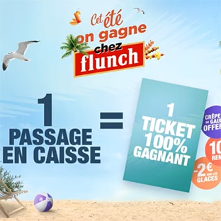 Jeu Flunch : Voyage et coupons à gagner