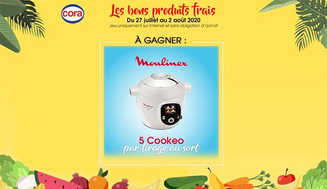 Tentez de gagner l’un des 5 multicuiseurs Cookeo avec le jeu Cora