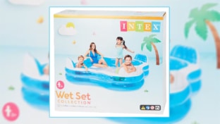 Piscine familiale avec sièges Intex pas chère