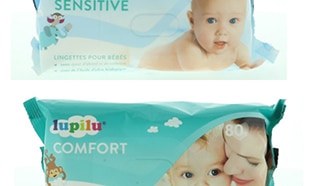 Rappel important de produits Lidl : Lingettes bébé Lupilu