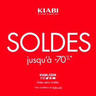 Soldes Kiabi : Jusqu’à -70% + 10% de réduction supplémentaire