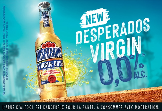 tester gratuitement la bière sans alcool Desperados Virgin