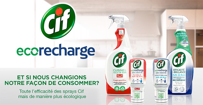 tester gratuitement l’éco-recharge Cif Cuisine & Salle de bain