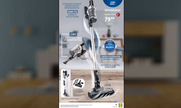 Bon plan Lidl : Aspirateur cyclonique SilverCrest pas cher