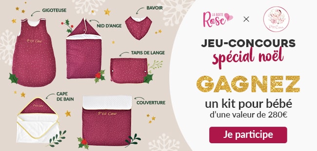 Tentez de gagner un kit naissance P’tit Cœur avec La Boîte Rose