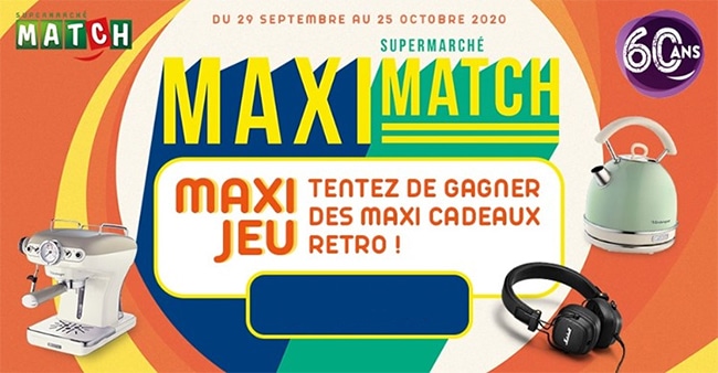 Tentez de remporter une dotation rétro avec Maxi Match