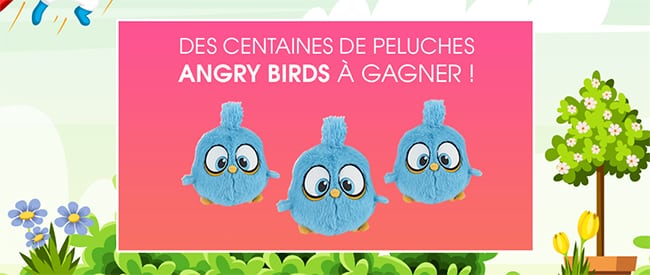 remporter une peluche Angry Birds Les Blues avec le jeu Cora