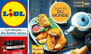 Catalogue Lidl Saveurs du monde du 16 au 22 septembre 2020