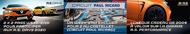 Tentez de gagner un week-end ou des pass pour le Renault Sport Day