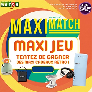 Jeu Maxi Match : cadeaux vintages à gagner