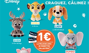 Vignettes collectors Netto : Peluches et verres Disney moins chers
