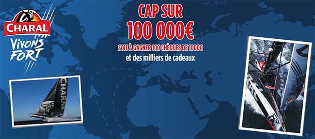 Tentez de remporter un chèque de 1000€, un bon, un porte-clés ou un bonnet Charal