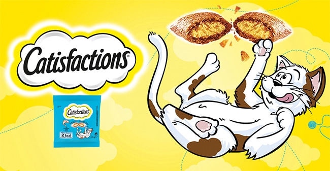 Tentez de tester gratuitement les friandises pour chats Catisfactions avec The Insiders