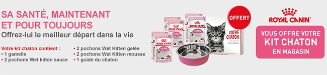 Retirer votre coffret chaton Royal Canin offert en magasin
