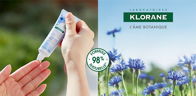 Tentez de tester gratuitement la crème d’eau au Bleuet Klorane avec Sampleo