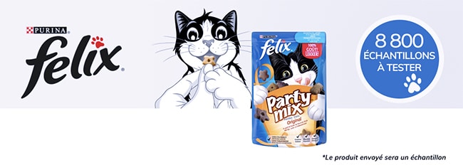 dose d'essai offerte de friandises Party Mix Felix